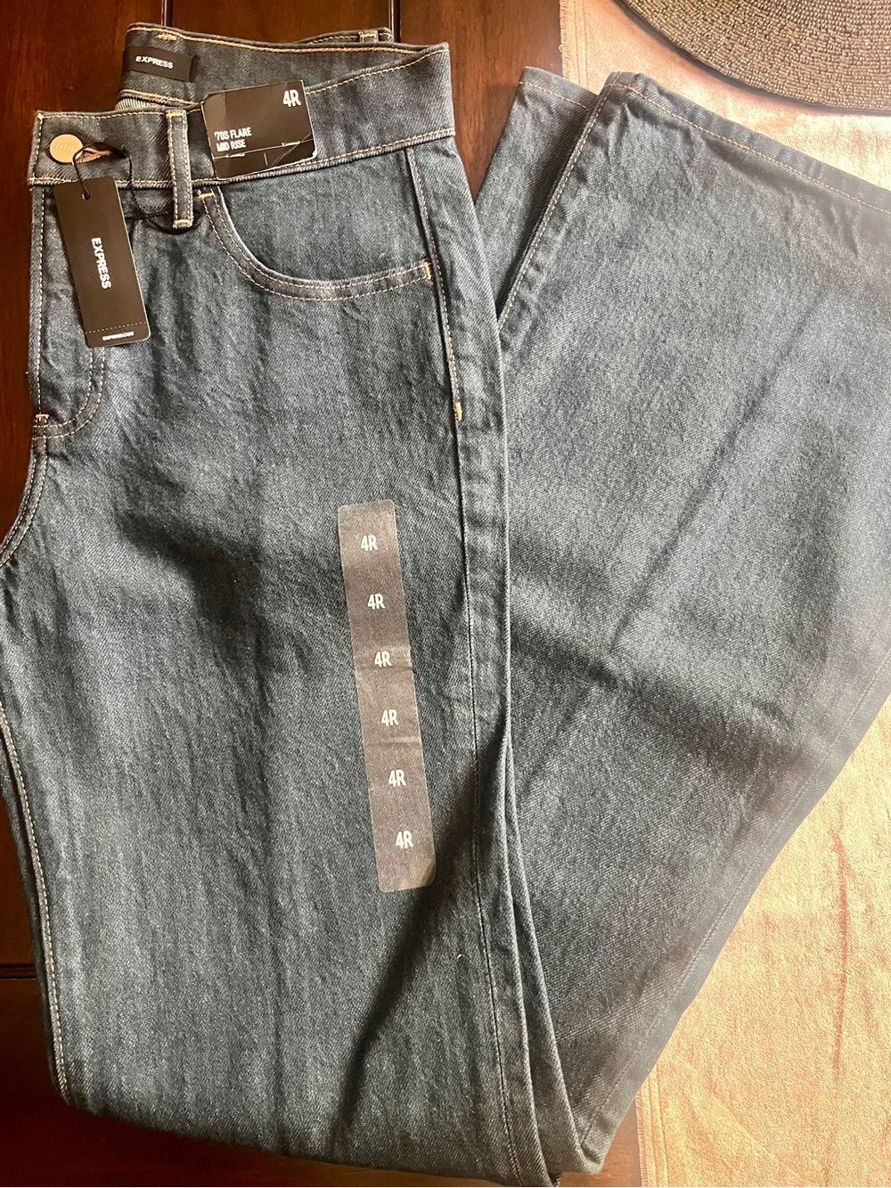Express Women’s Dark Indigo Flare Jeans